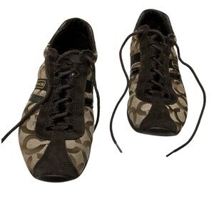 Coach Brown Monogram Sneakers